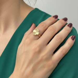 انگشتر طلا طرح ونکلیف