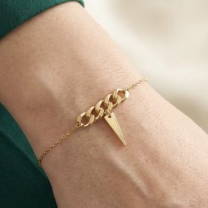 دستبند طلا مدل مخروط