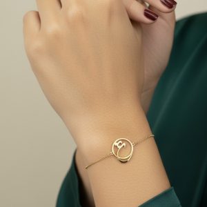 دستبند طلا مدل عشق