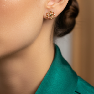 گوشواره طلا مدل گل