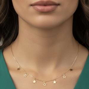 گردنبند طلا طرح ستاره