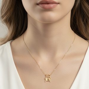 گردنبند طلا طرح آدمک