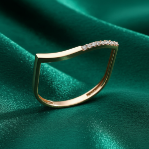 انگشتر طلا مدل خط