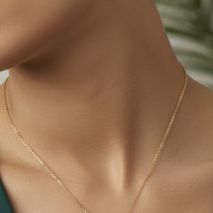 نیم ست طلا طرح شاخه و برگ