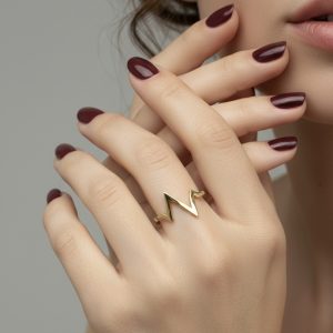 انگشتر طلا مدل ضربان قلب