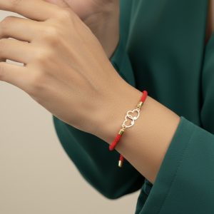 دستبند طلا قلب