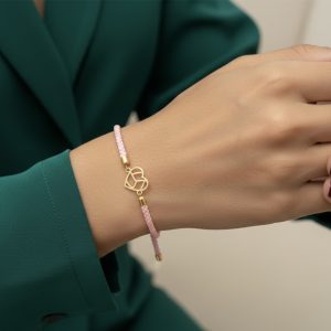 دستبند طلا قلب