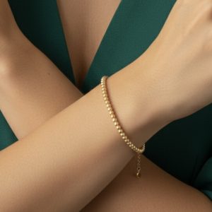 دستبند گوی طلا