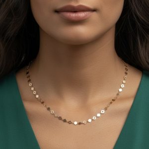 گردنبند لوزی طلا